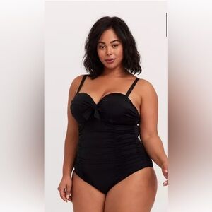 Torrid Black One-Piece Swimsuit size 3
